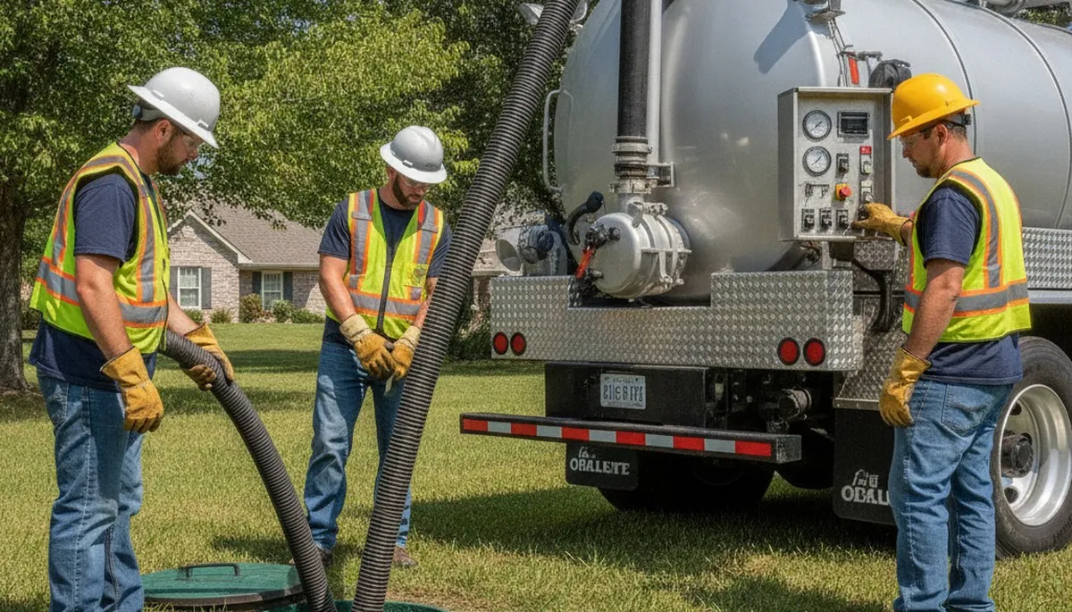 Los Angeles, CA plumber providing septic pumping service for a residential home